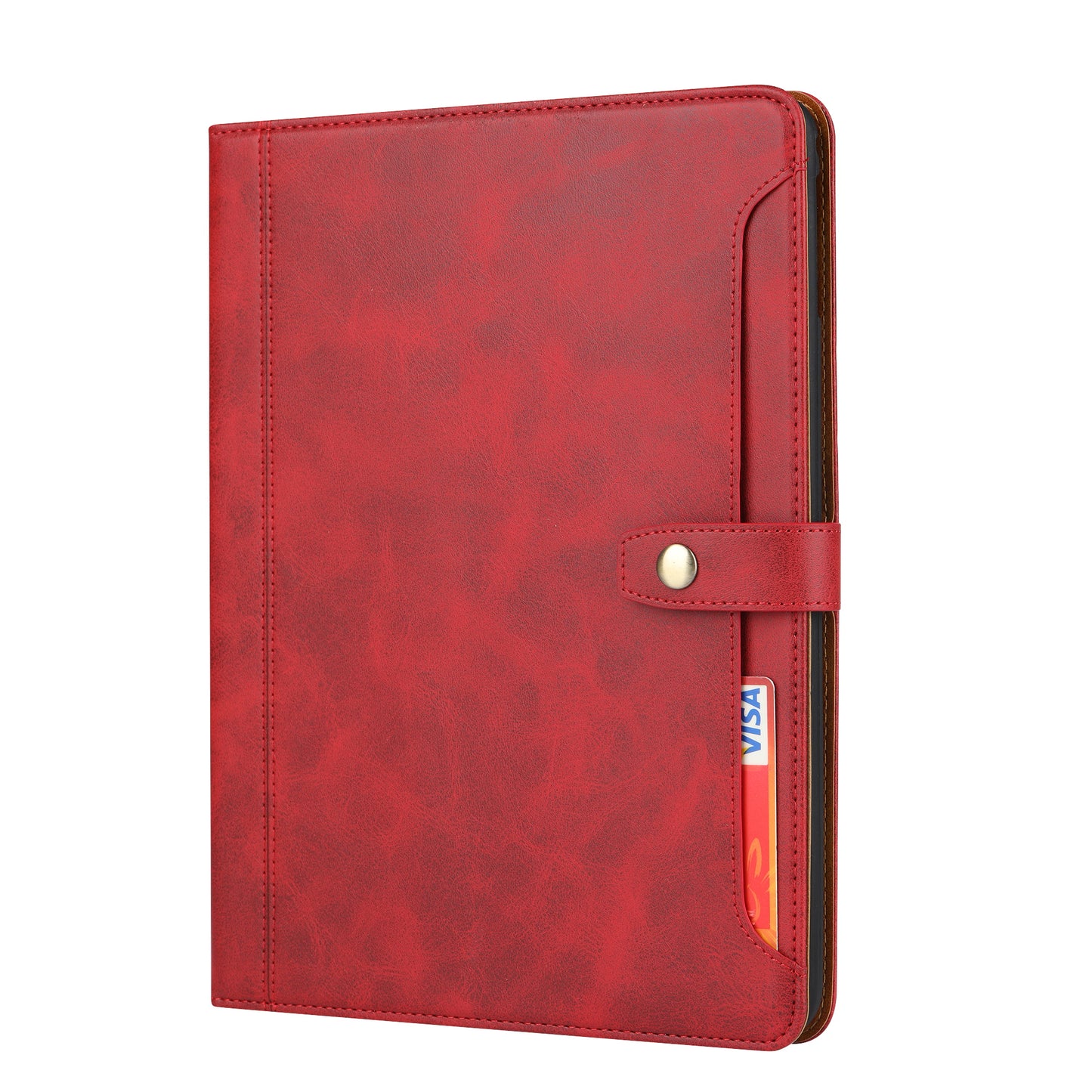 Buckle Retro Leather iPad 6 Case Stand Multi-card Slots