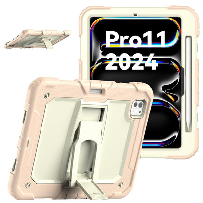 Kickstand Built-in Screen Protector iPad Pro 11 (2024) Case Shoulder