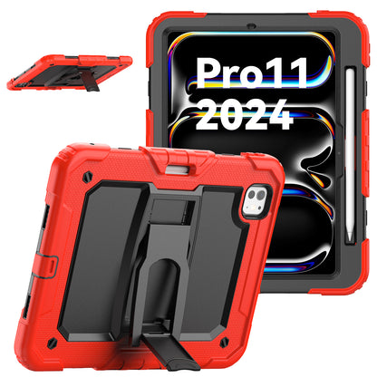 Kickstand Built-in Screen Protector iPad Pro 11 (2024) Case Shoulder