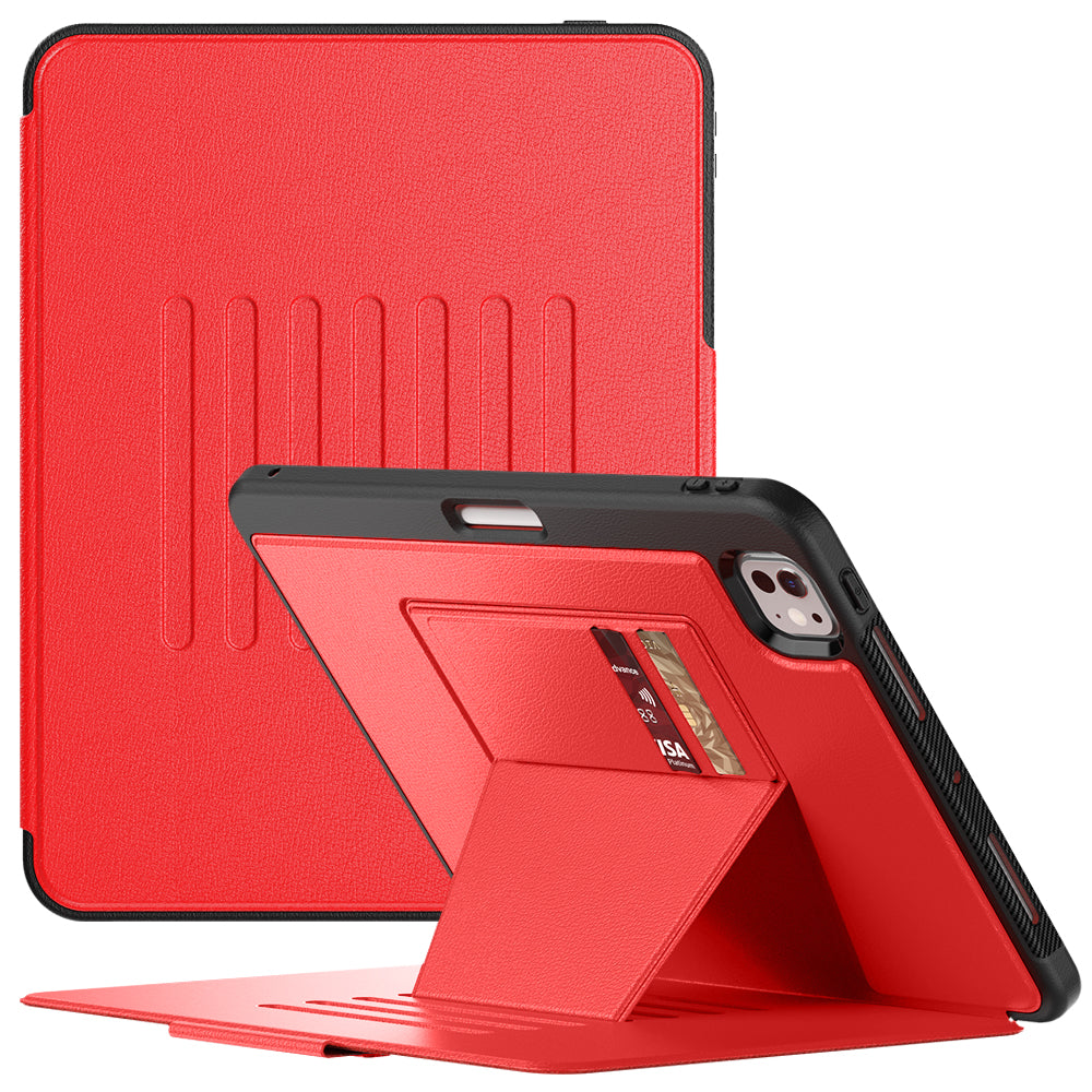 Smart Multiple Wallet Stand iPad Pro 11 2024 Case Leather