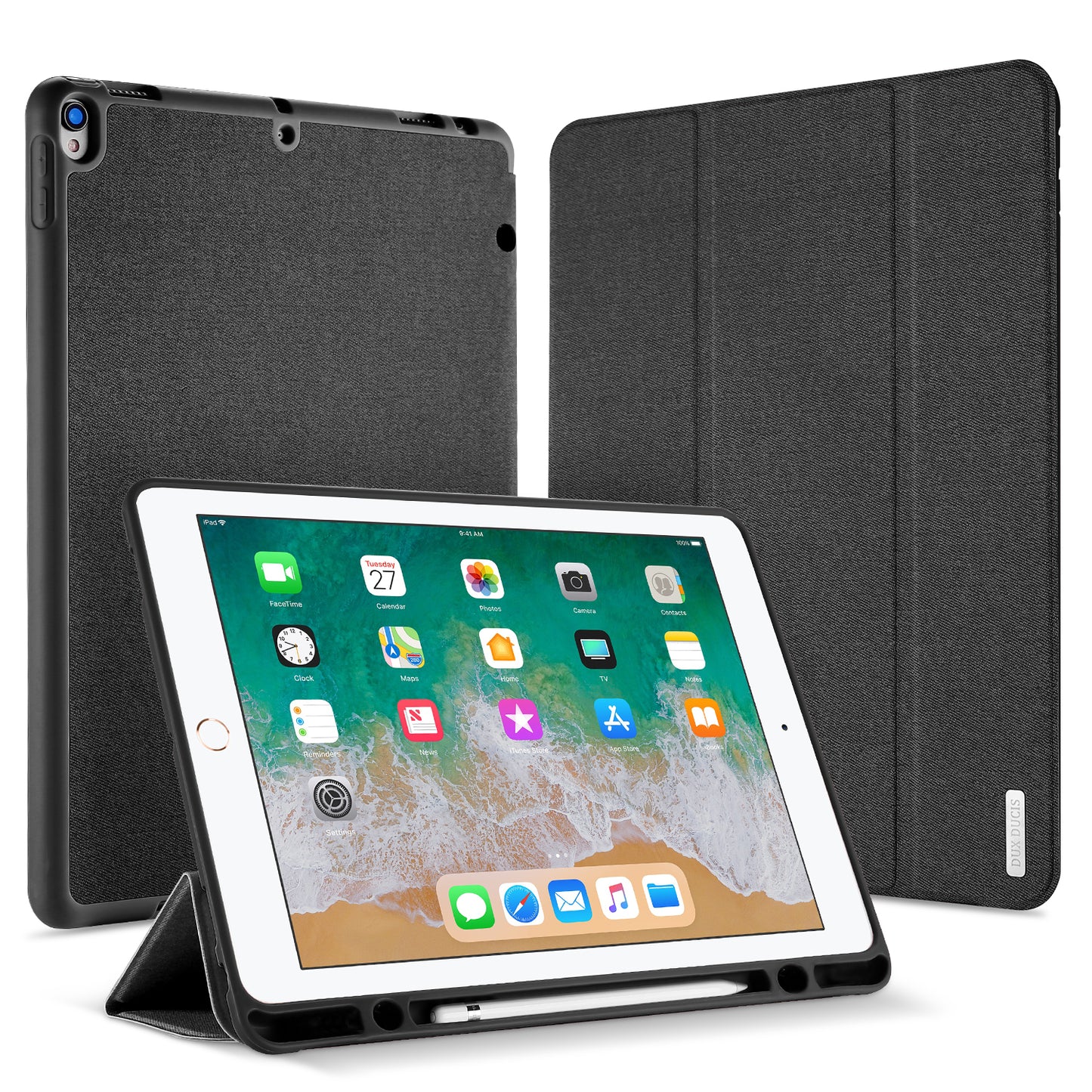 Domo Leather iPad Pro 2.9 (2017) Case Magnetic Tri-fold Stand