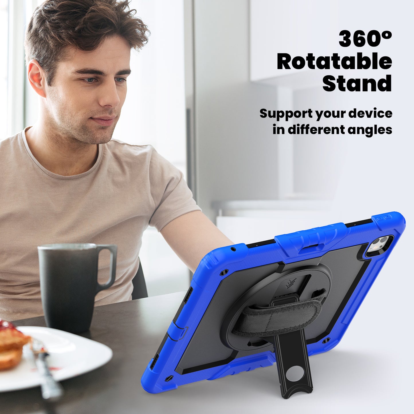 Tough Strap Built-in Screen Protector iPad Pro 13 Case Stand