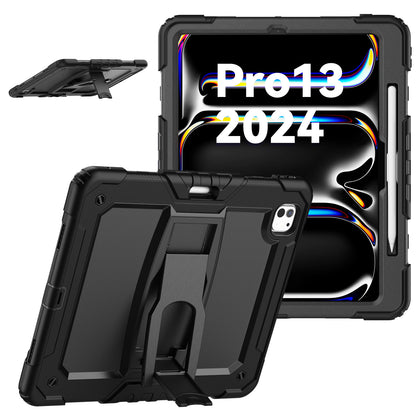 Kickstand Built-in Screen Protector iPad Pro 13 2024 Case Shoulder