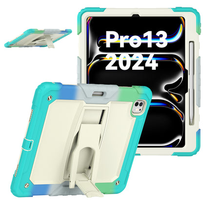 Kickstand Built-in Screen Protector iPad Pro 13 2024 Case Shoulder