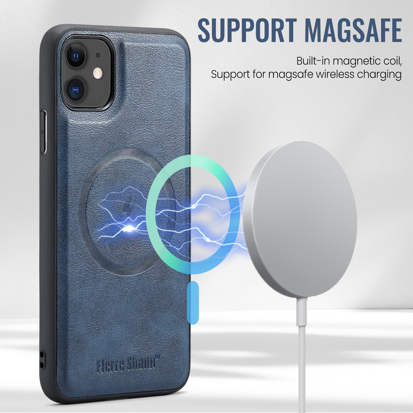 Magsafe 2-in-1 Card Holder iPhone 11 Case Detachable