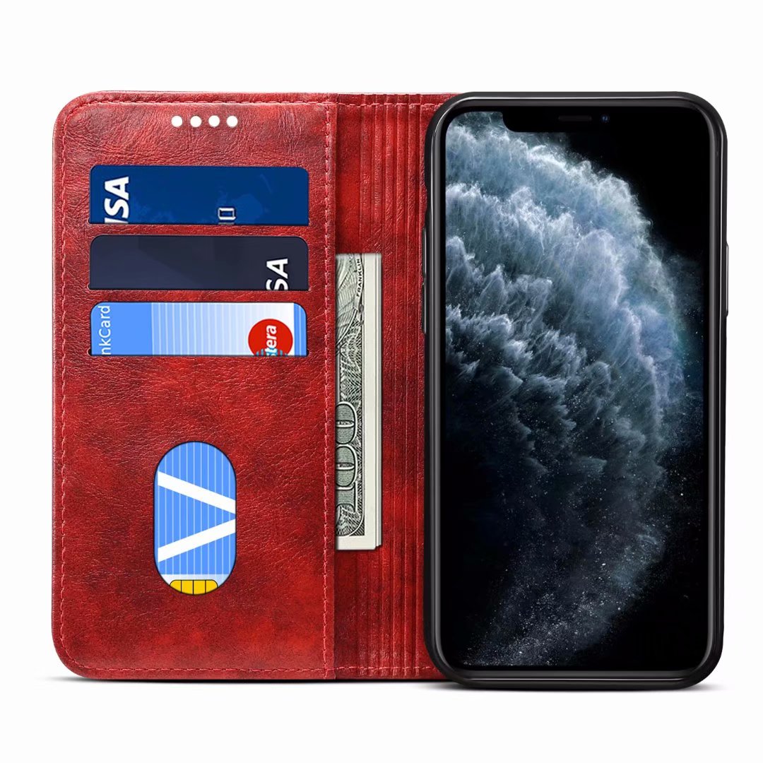 Baroque Wallet Stand iPhone 11 Pro Max Case Magtic Flip