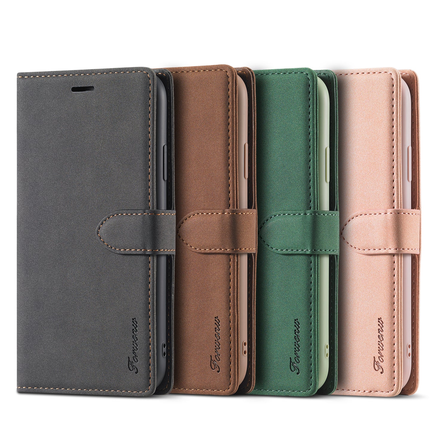 Gentry Slim Wallet Stand iPhone 8 Plus Case Buckle