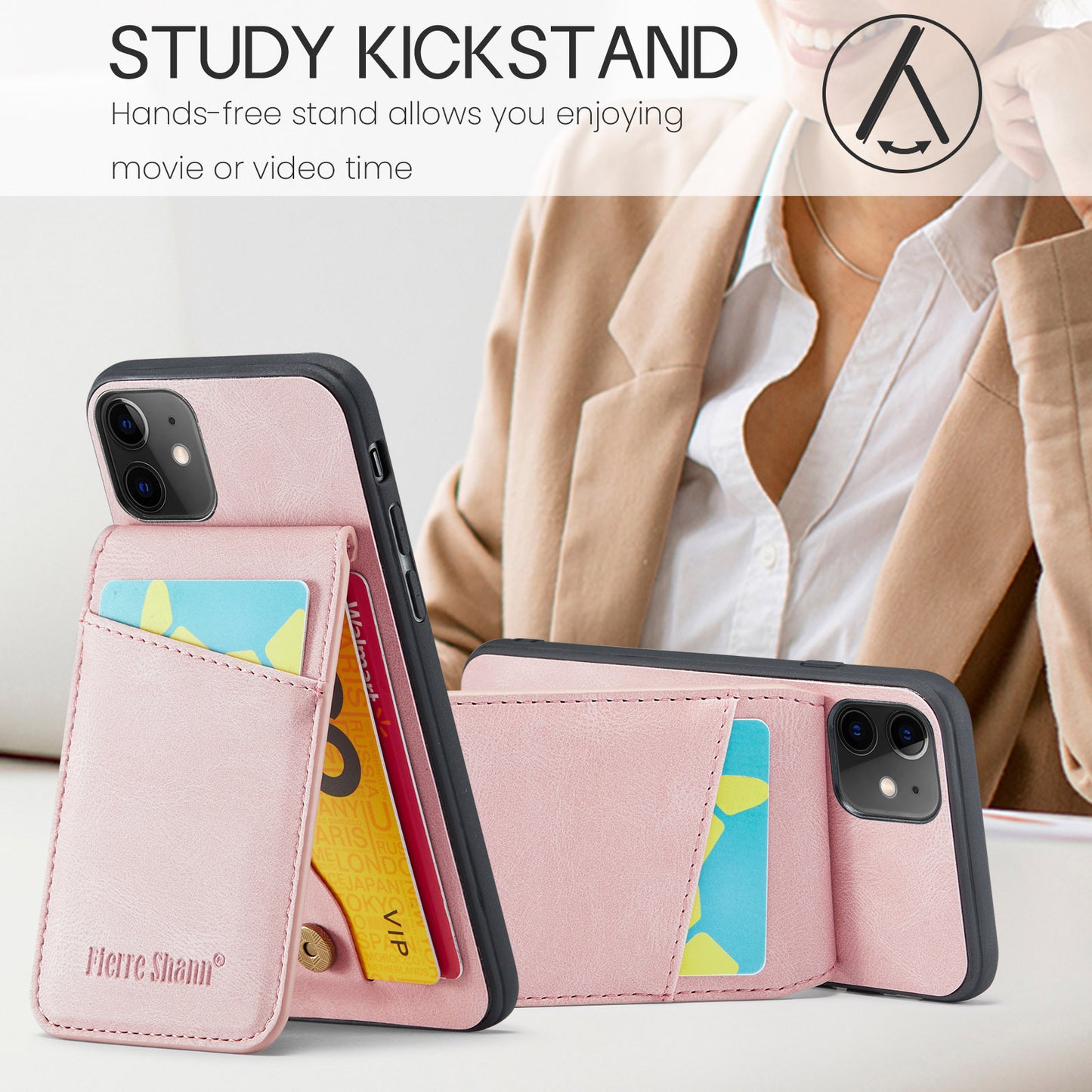 Paging Card Holder iPhone 11 Pro Max Case Flip Multifunction