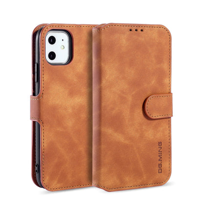 Retro Leather Edge iPhone 11 Case with Hand Strap