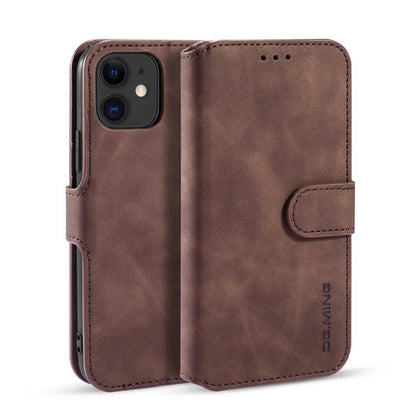 Retro Leather Edge iPhone 11 Case with Hand Strap