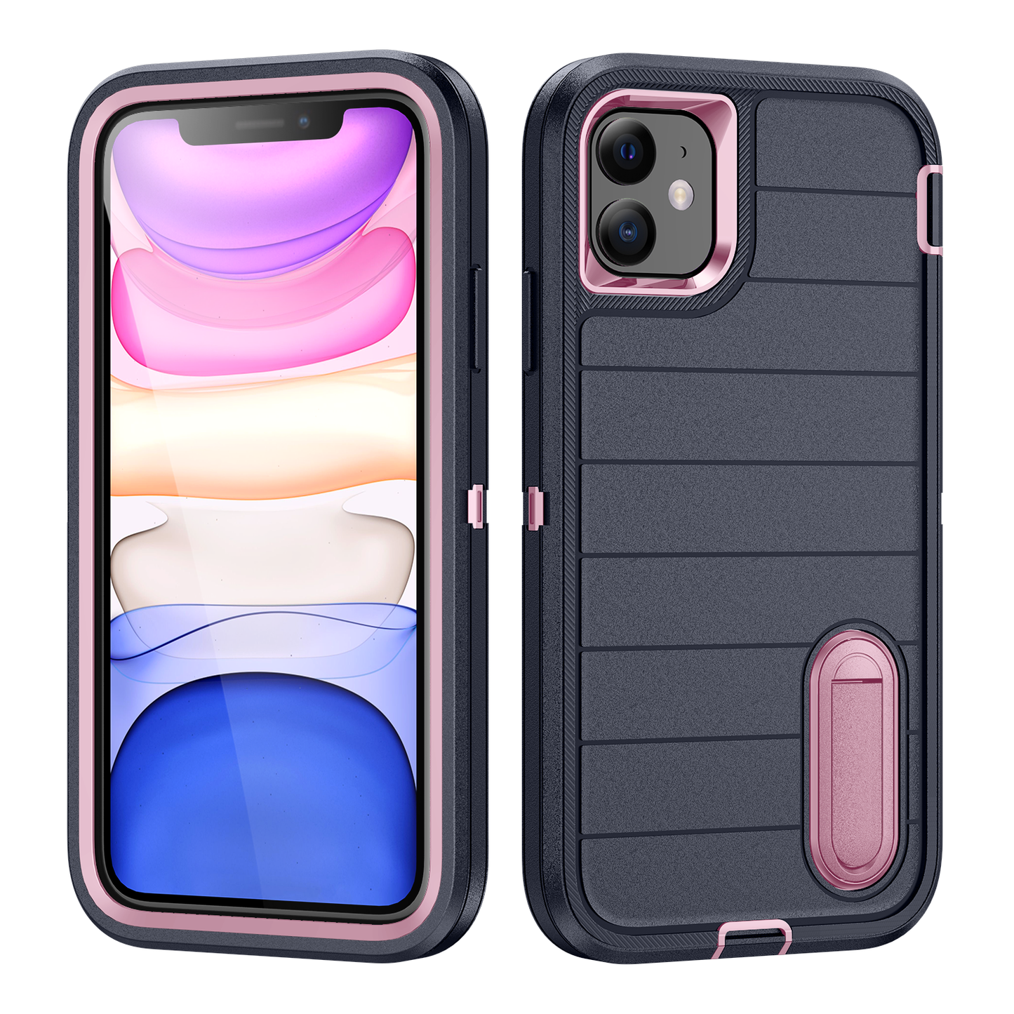 Defender iPhone 11 Pro Case Rotating Ring Stand