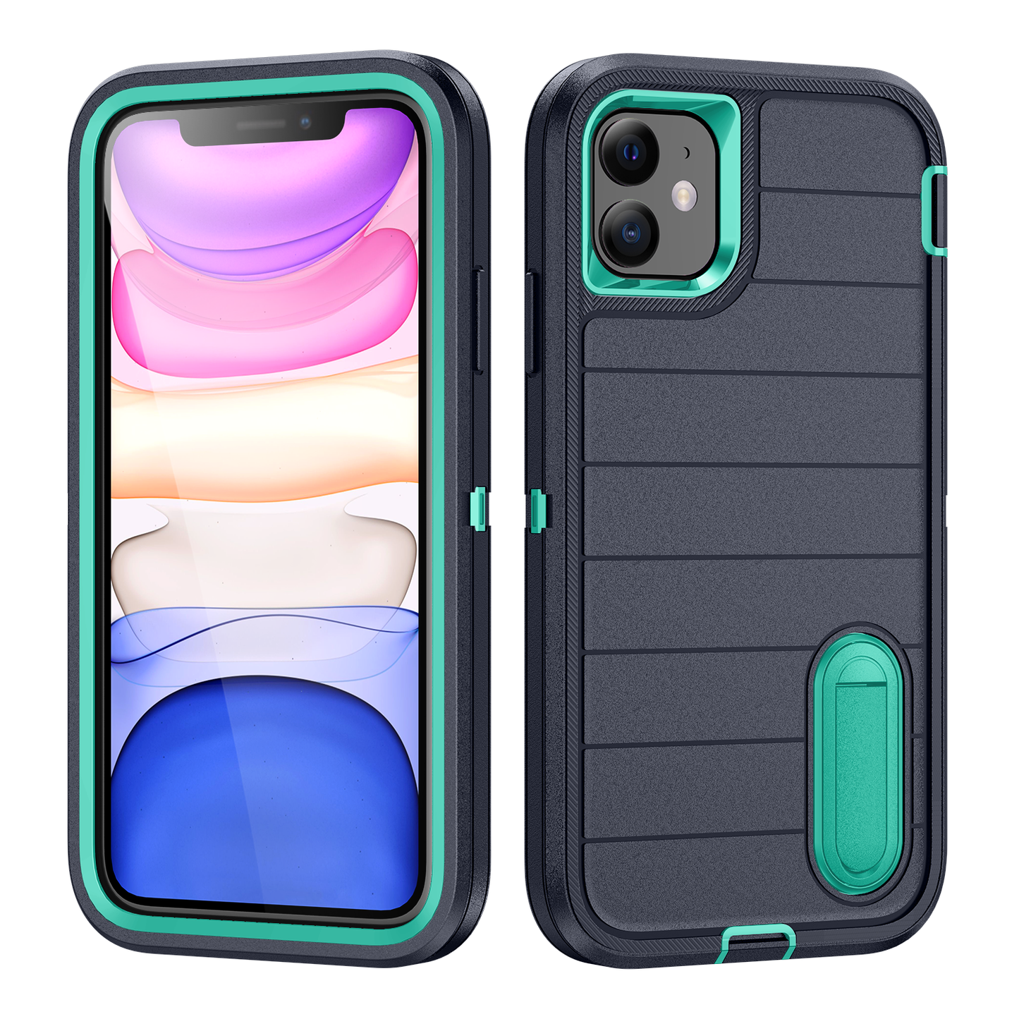 Defender iPhone 11 Pro Case Rotating Ring Stand