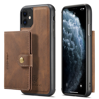 Magnetic Detachable Card Holder iPhone 11 Pro Case Leather Flip