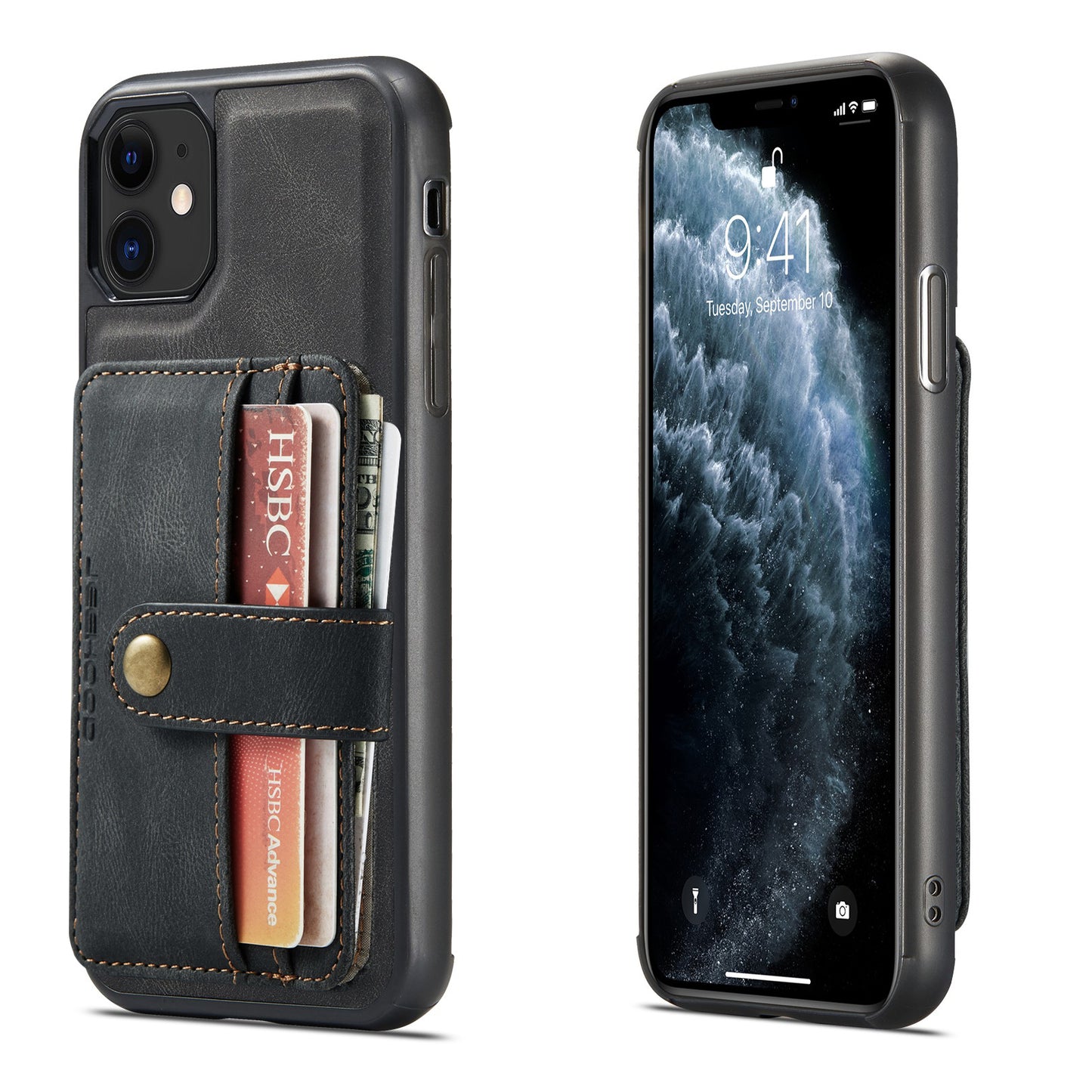 Powerful Magnetic Card Holder iPhone 11 Pro Max Case Detachable