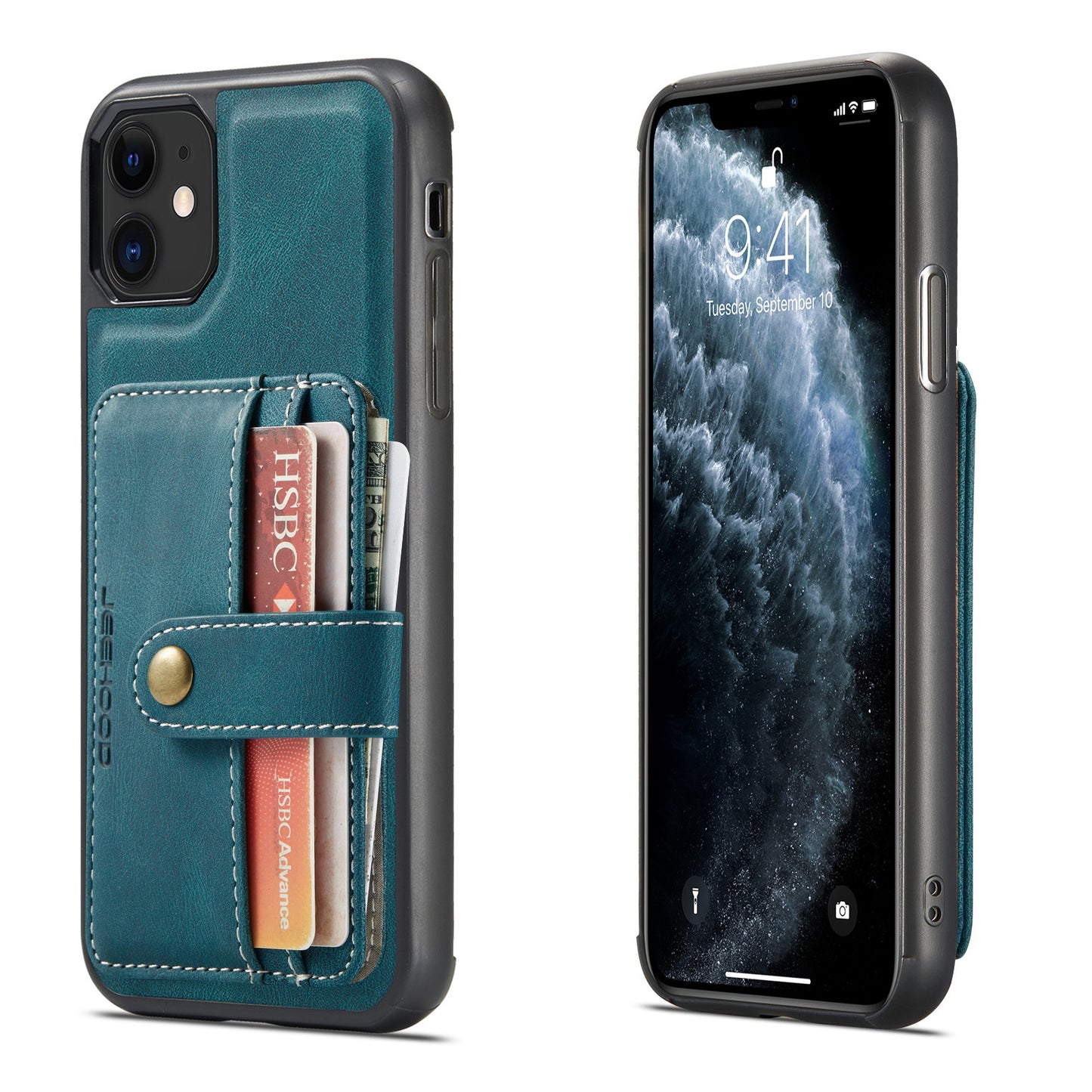 Powerful Magnetic Card Holder iPhone 11 Pro Max Case Detachable