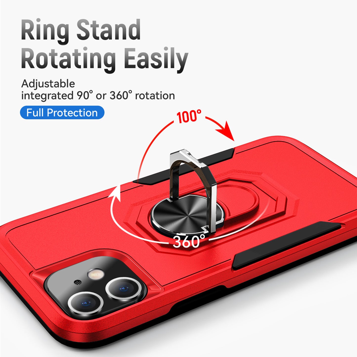 Pioneer iPhone 11 Case Rotating Ring Stand