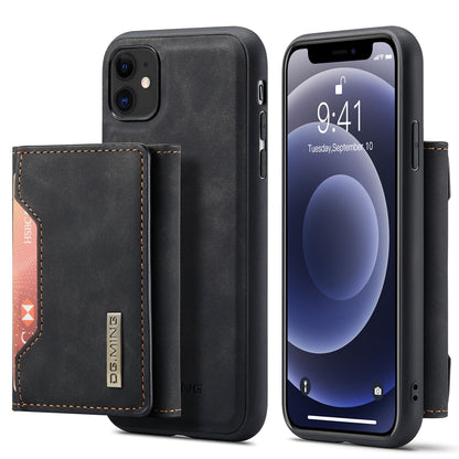 Retro Detachable Fold Card Holder iPhone 11 Case Magnetic Clip