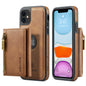 Wallet Detachable Tri-fold iPhone 11 Case Muilti Card Slots