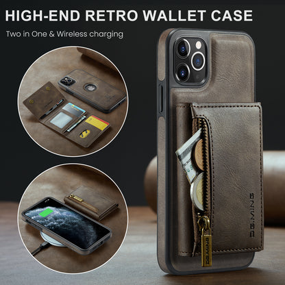 Wallet Detachable Tri-fold iPhone 11 Pro Max Case Muilti Card Slots