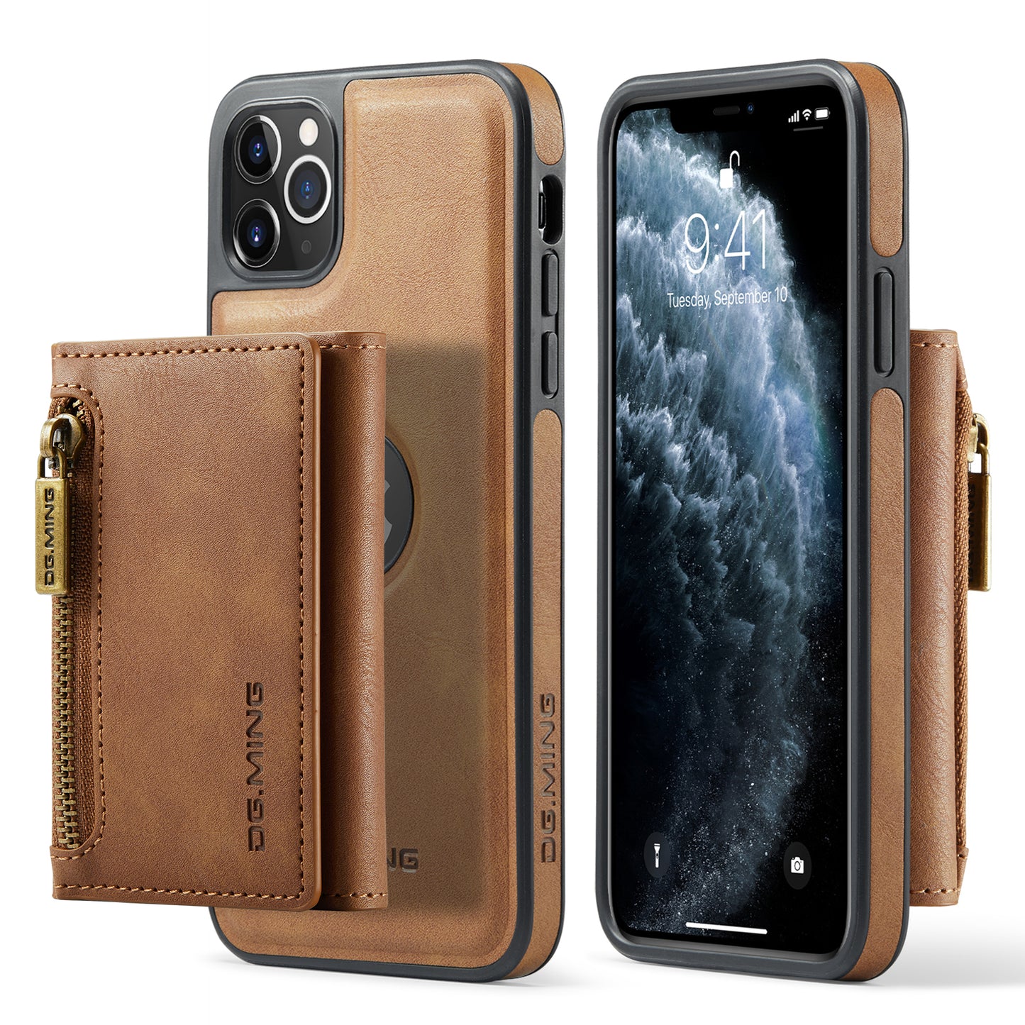 Wallet Detachable Tri-fold iPhone 11 Pro Max Case Muilti Card Slots