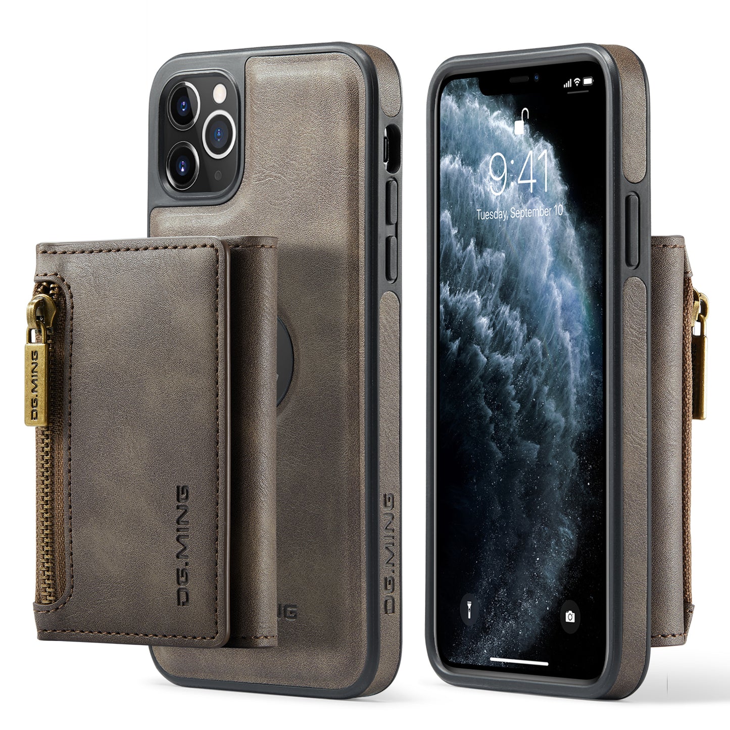 Wallet Detachable Tri-fold iPhone 11 Pro Max Case Muilti Card Slots