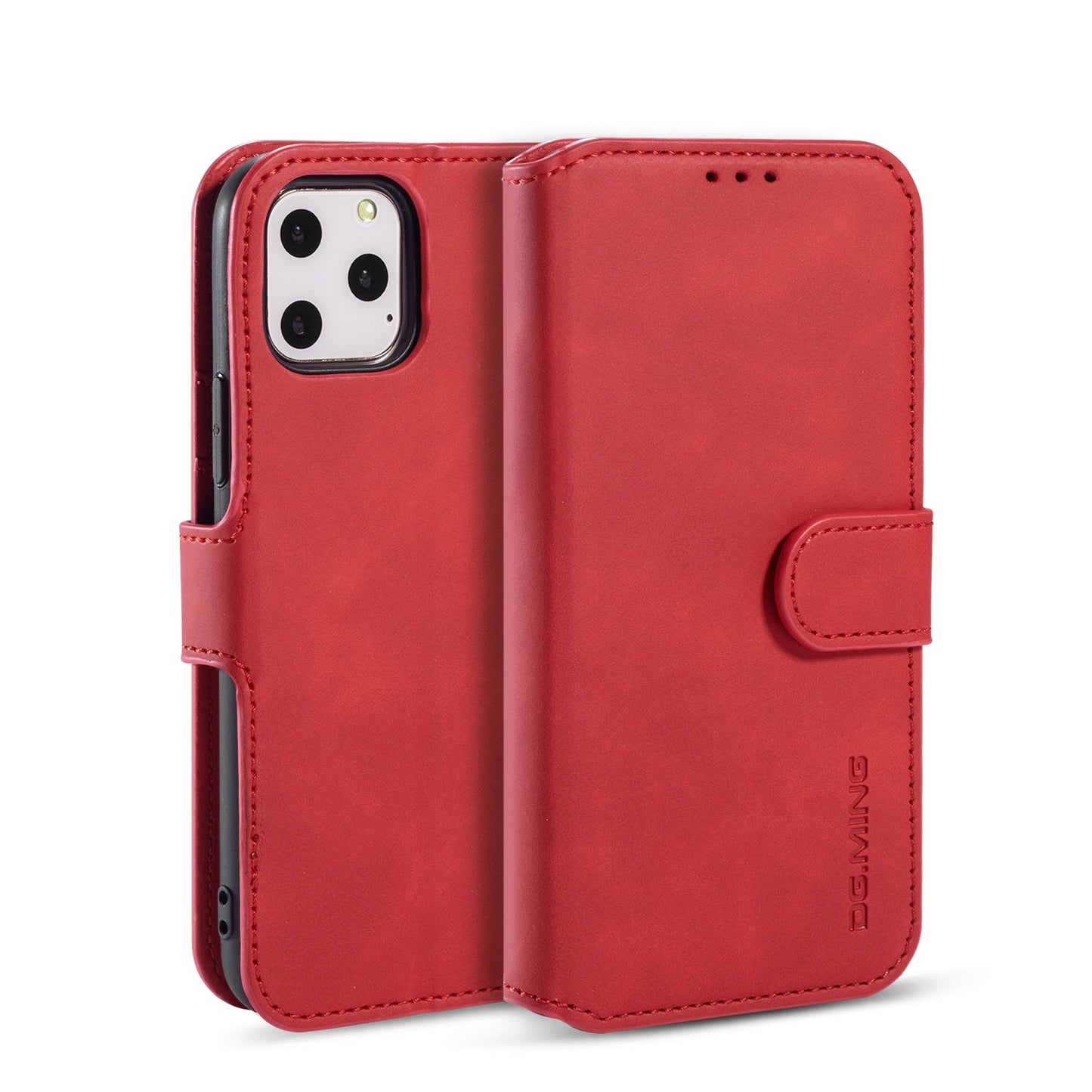 Retro Leather Edge iPhone 11 Pro Case with Hand Strap