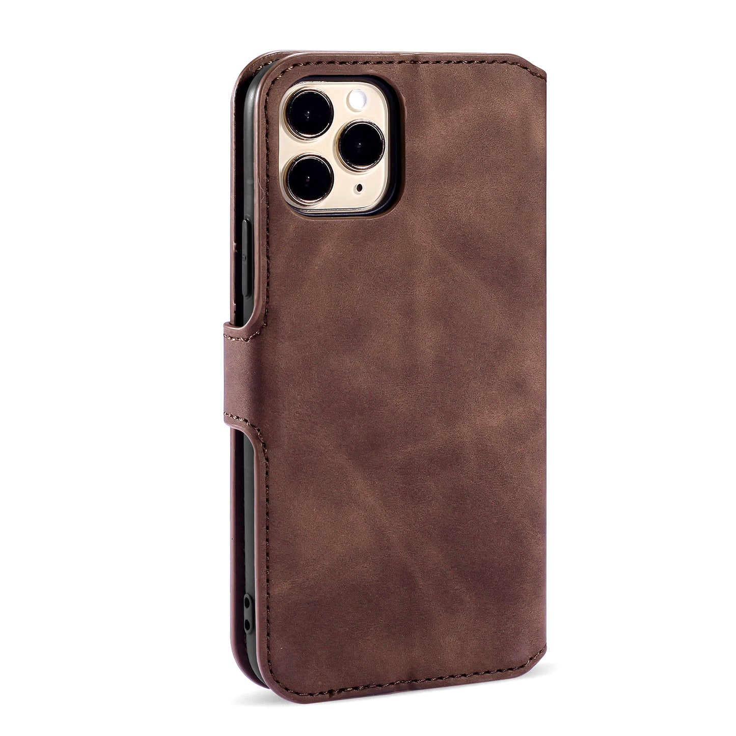 Retro Leather Edge iPhone 11 Pro Case with Hand Strap