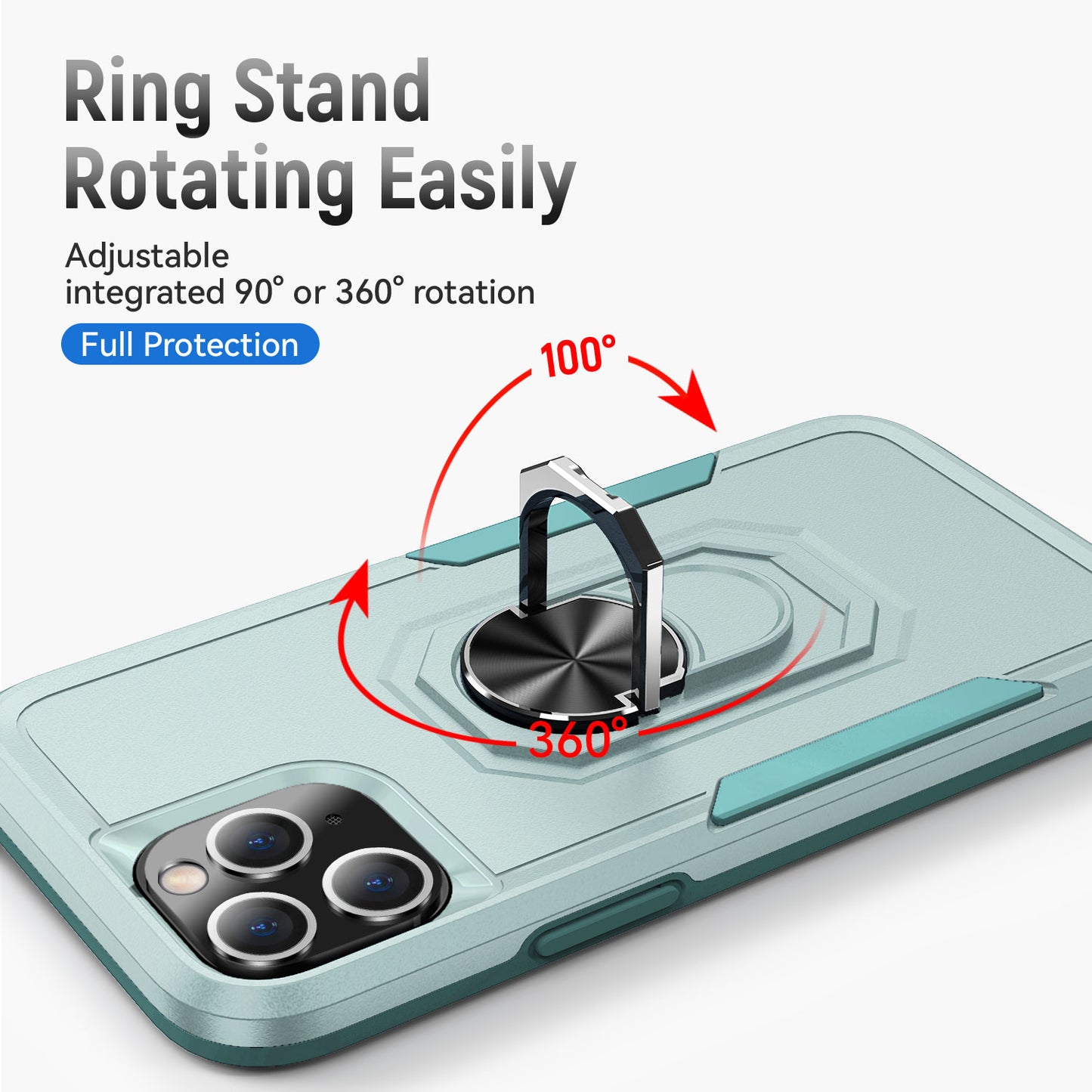 Pioneer iPhone 11 Pro Case Rotating Ring Stand