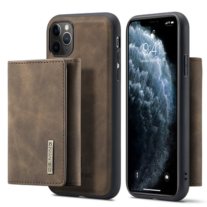 Retro Detachable Fold Wallet iPhone 11 Pro Case Magnetic Clip