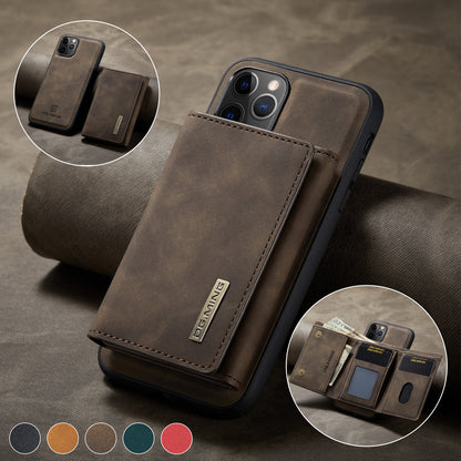 Retro Detachable Fold Wallet iPhone 11 Pro Case Magnetic Clip