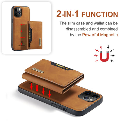 Retro Detachable Fold Card Holder iPhone 11 Pro Case Magnetic Clip