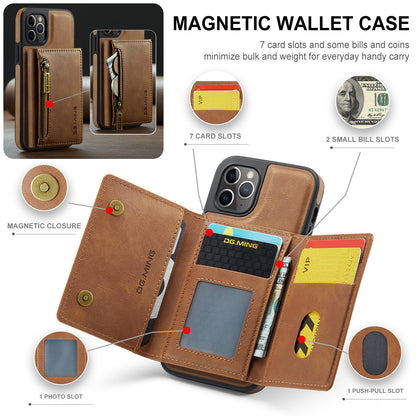 Wallet Detachable Tri-fold iPhone 11 Pro Case Muilti Card Slots