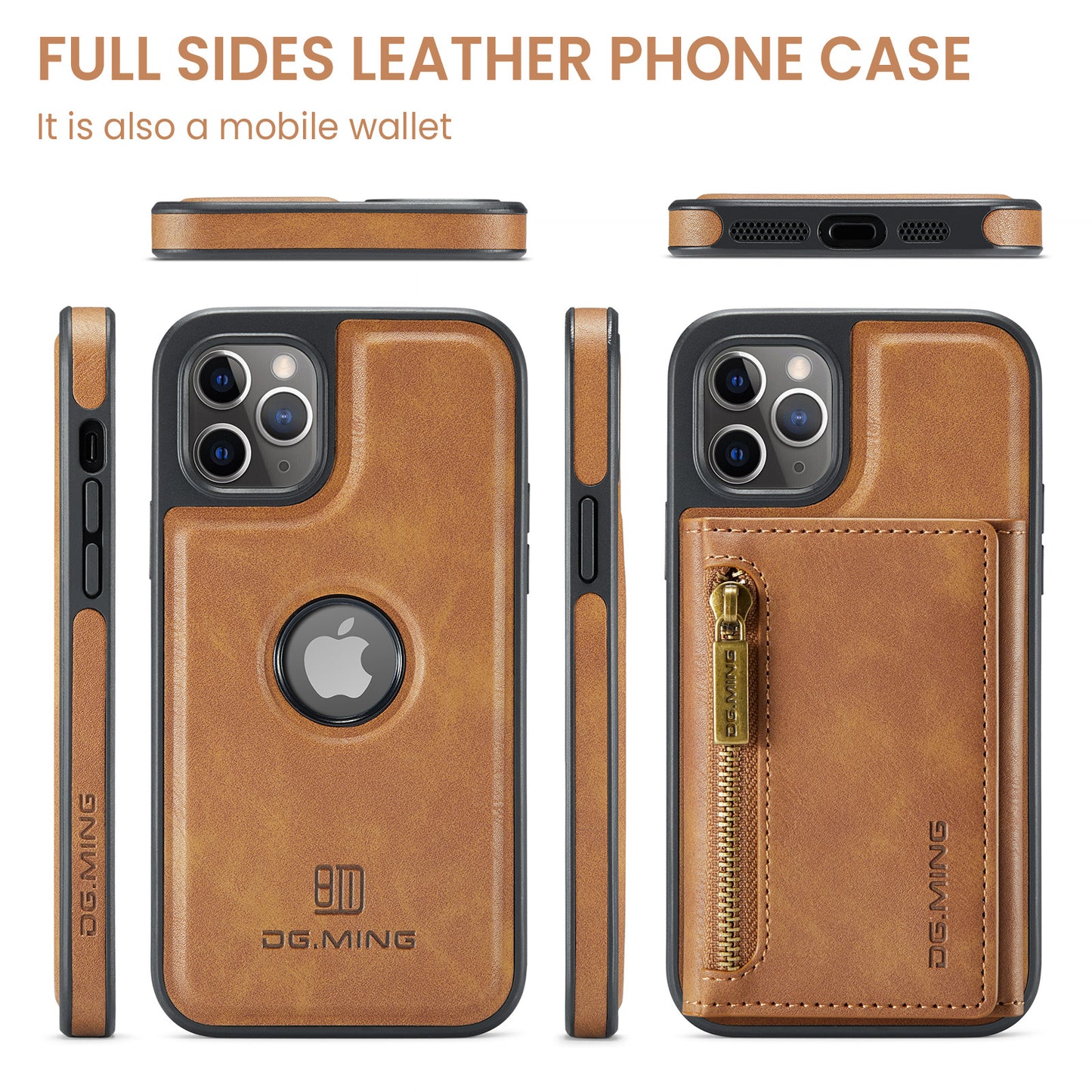 Wallet Detachable Tri-fold iPhone 11 Pro Case Muilti Card Slots