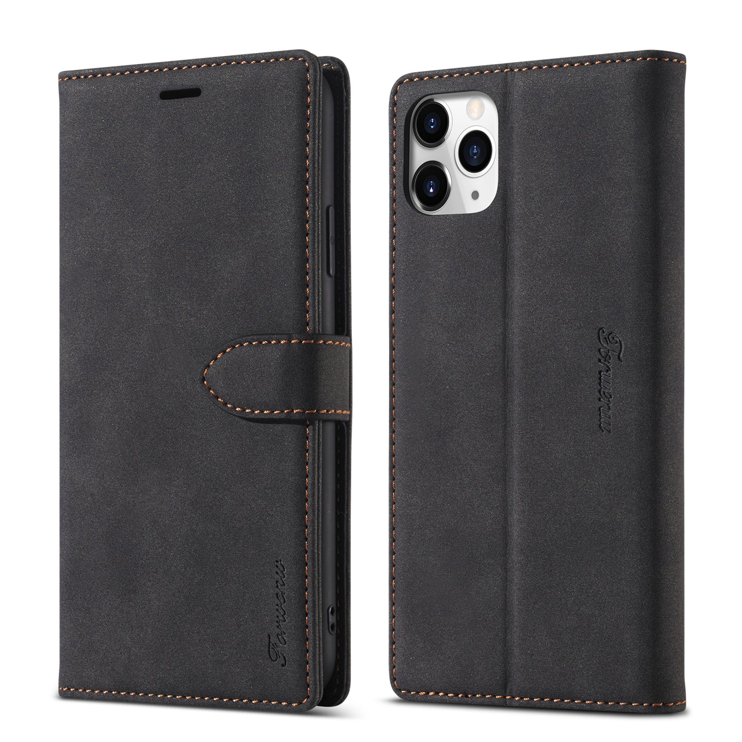 Gentry Slim Wallet Stand iPhone 11 Pro Max Case Buckle