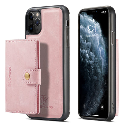 Magnetic Detachable Card Holder iPhone 11 Pro Max Case Leather Flip