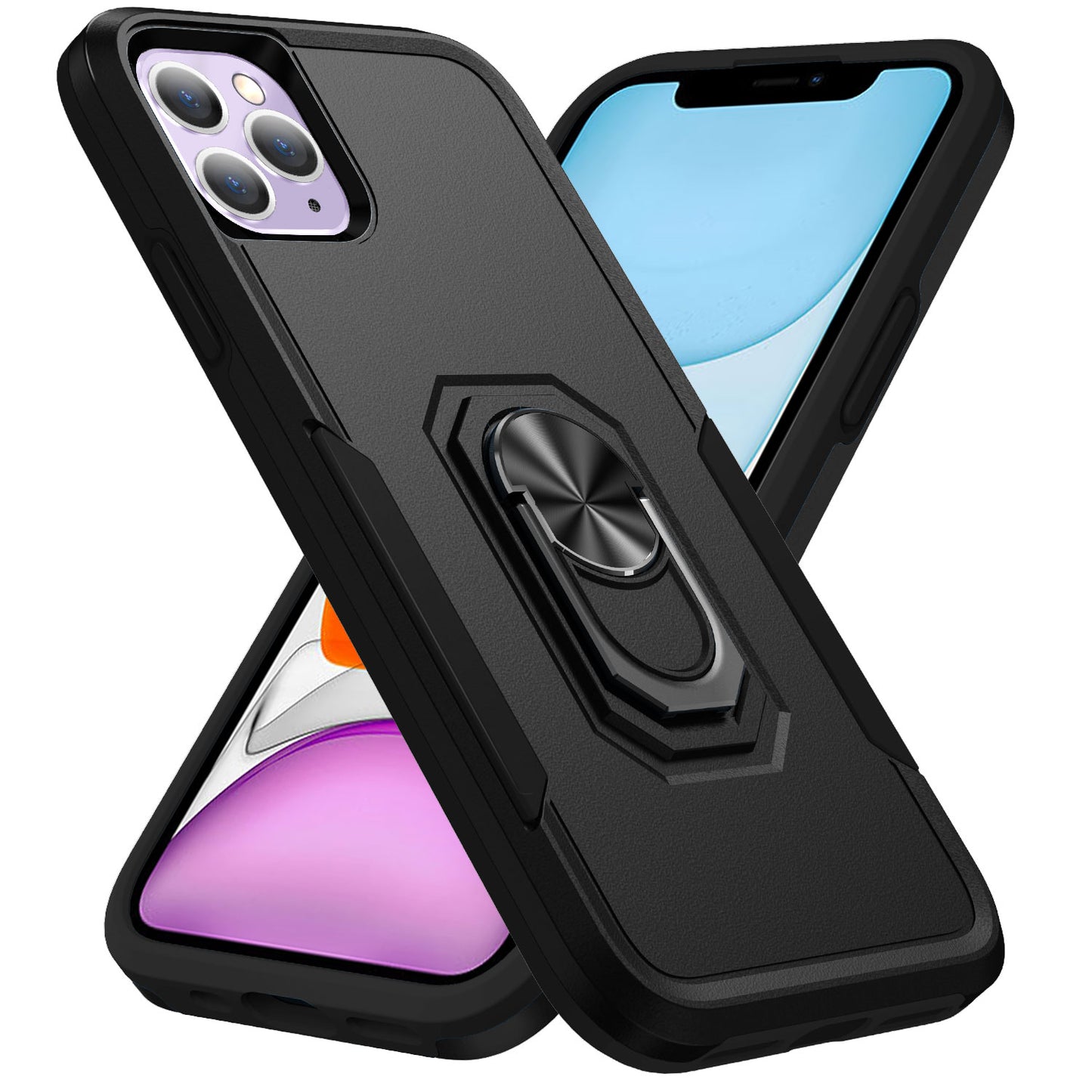 Pioneer iPhone 11 Pro Max Case Rotating Ring Stand