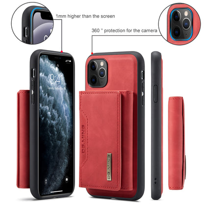 Retro Detachable Fold Card Holder iPhone 11 Pro Max Case Magnetic Clip