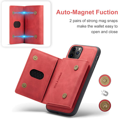 Retro Detachable Fold Card Holder iPhone 11 Pro Max Case Magnetic Clip