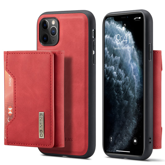 Retro Detachable Fold Card Holder iPhone 11 Pro Max Case Magnetic Clip