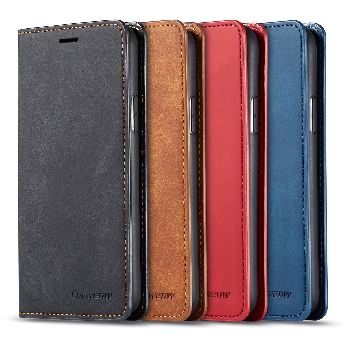 Illusion Slim Retro Leather iPhone 11 Pro Max Case Magnetic