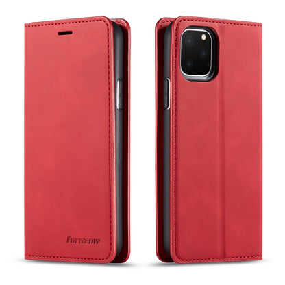 Illusion Slim Retro Leather iPhone 11 Pro Max Case Magnetic