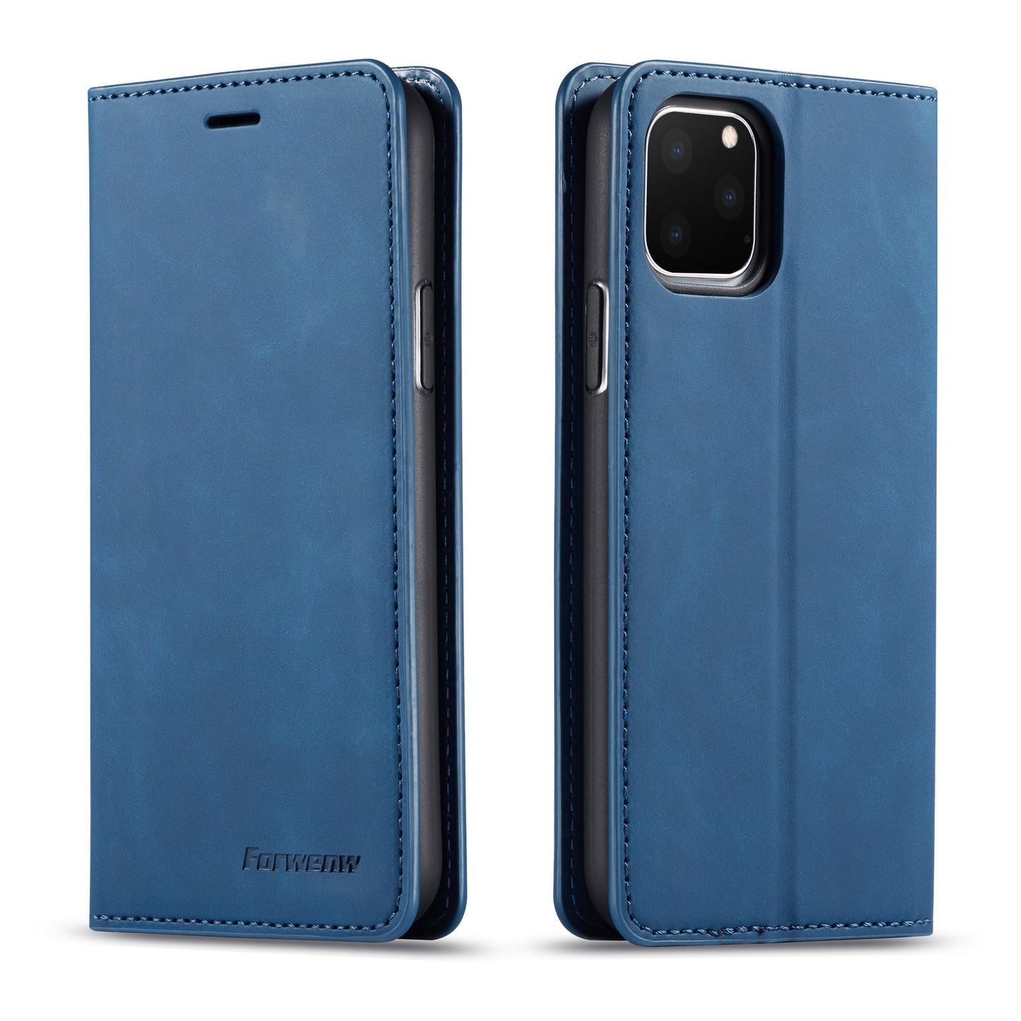 Illusion Slim Retro Leather iPhone 11 Pro Max Case Magnetic