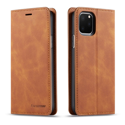 Illusion Slim Retro Leather iPhone 11 Pro Max Case Magnetic