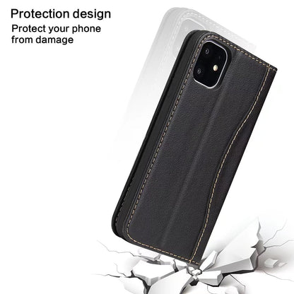 West Gun Crow Genuine Leather iPhone 11 Pro Case Wallet