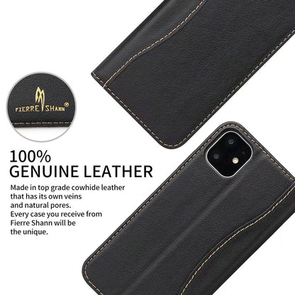 West Gun Crow Genuine Leather iPhone 11 Pro Case Wallet