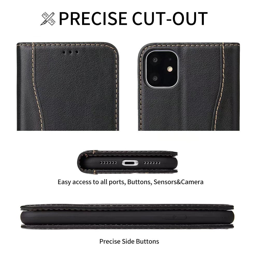 West Gun Crow Genuine Leather iPhone 11 Pro Case Wallet