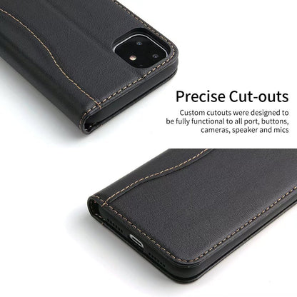 West Gun Crow Genuine Leather iPhone 11 Pro Case Wallet