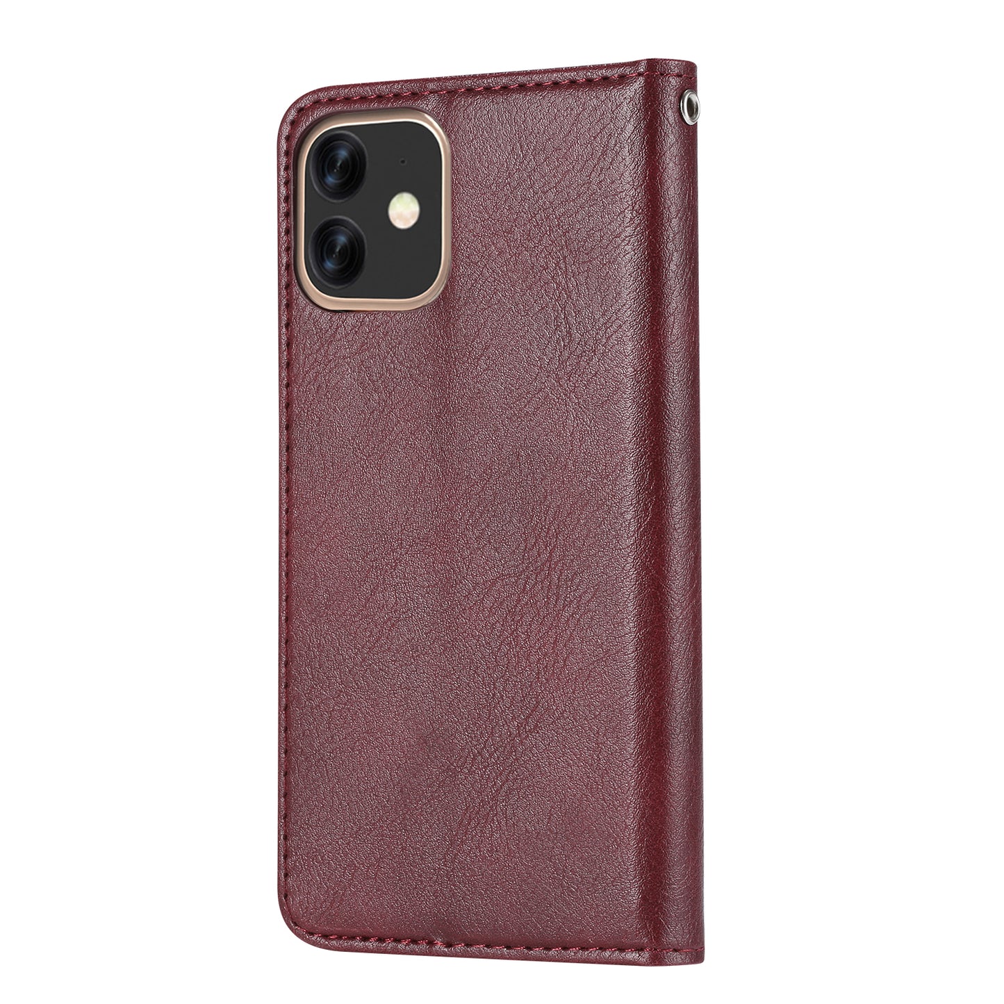 Classical Knead Leather iPhone 11 Case with Notes Pocket