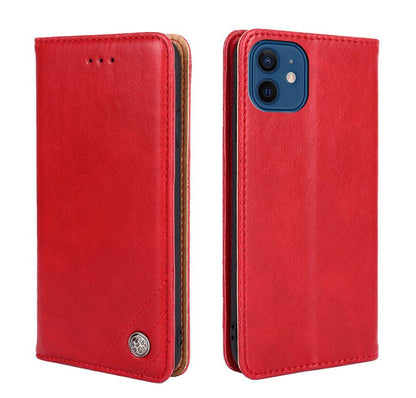 Triangle Stitching Leather iPhone 11 Pro Max Case Flip