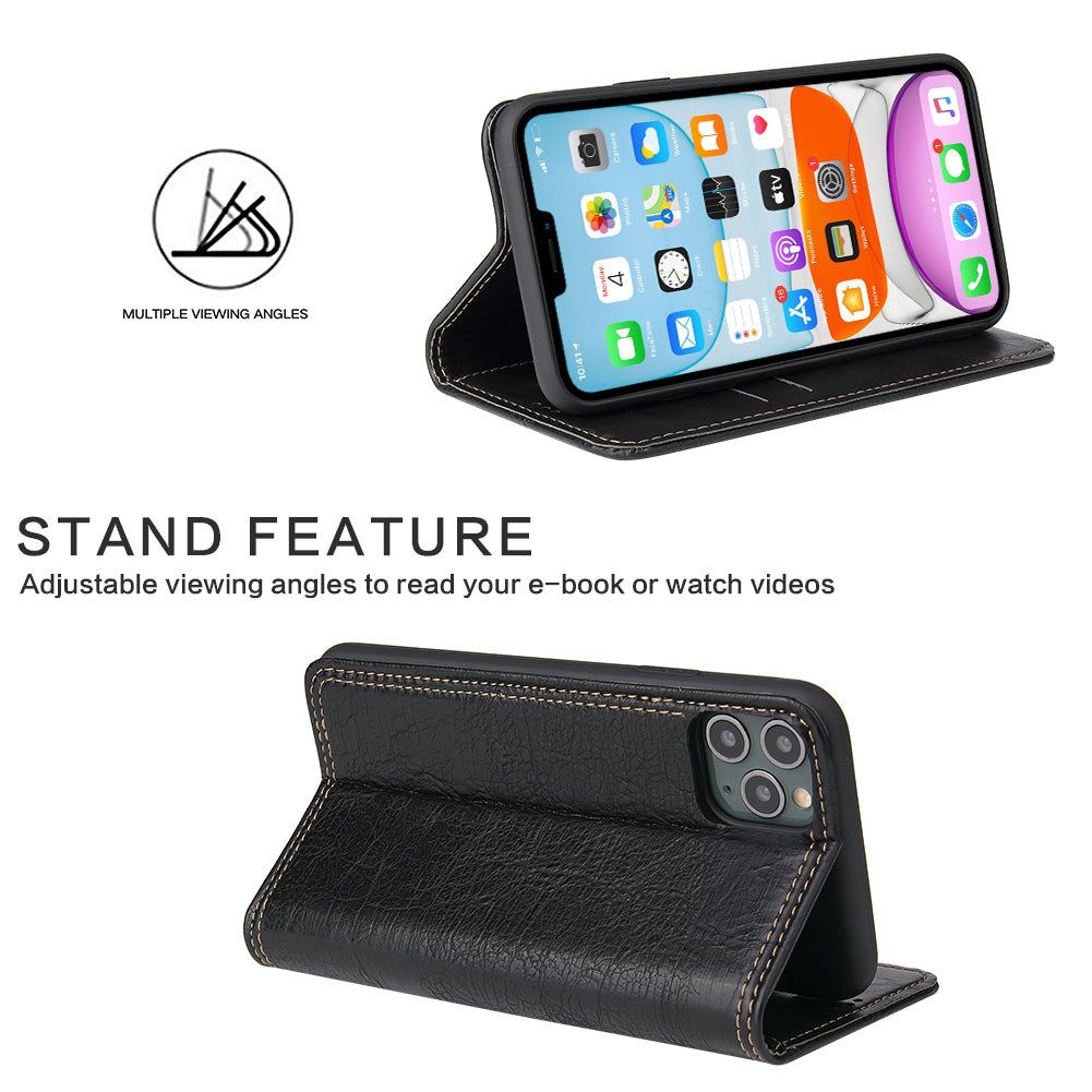 Tree Artificial Leather iPhone 11 Case Wallet Stand